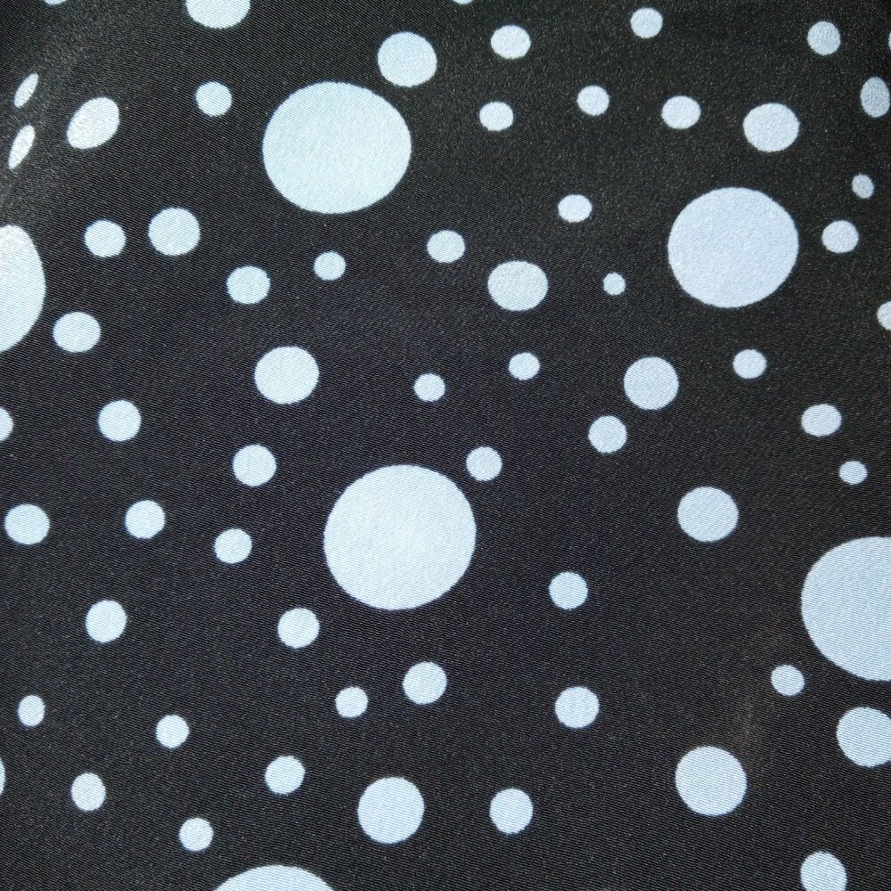 Who What Wear Black & Light Blue 3/4 Sleeves Polka Dot‎ Dress NWT XL - Picture 3 of 4